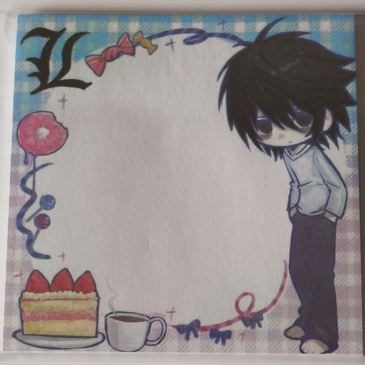 Printer Paper - สมุดโน้ตเดธโน้ต L ลายการ์ตูนน่ารัก พกพาสะดวก สำหรับเขียนข้อความ ของขวัญสำหรับแฟนๆ