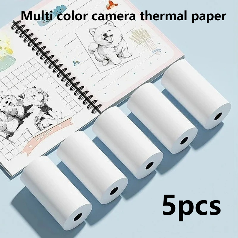 5 ม้วนกระดาษสติกเกอร์กาวความร้ - Photo Printer บทวิจารณ์และราคา